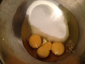 eggs and sugar