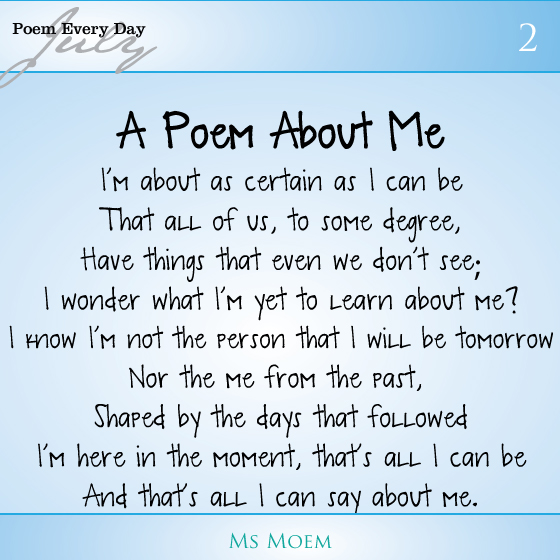 A poem about me | ms moem