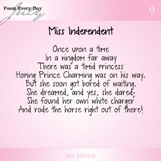miss independent - a fairytale story in a poem | ms moem