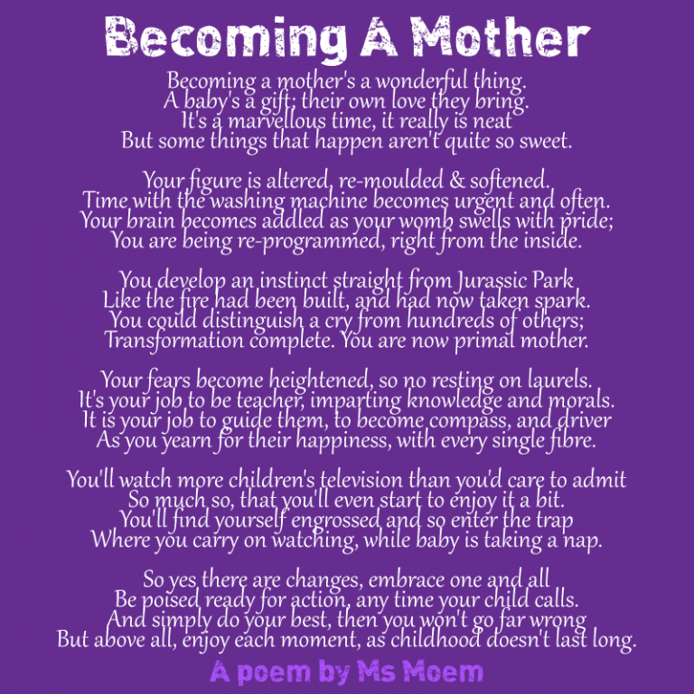 A Poem About Becoming A Mother.