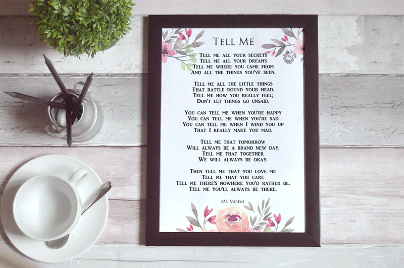 wedding poem - tell me by ms moem